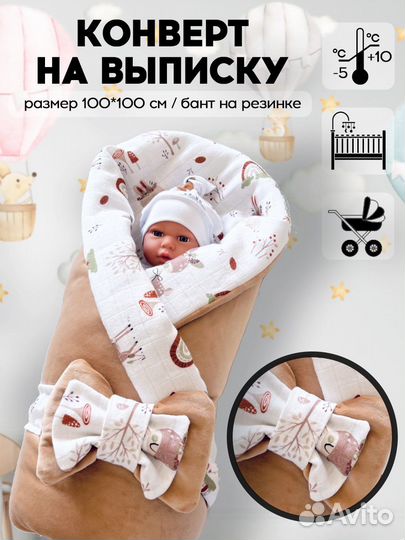 Одеяло-конверт на выписку