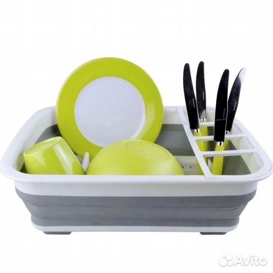 Сушилка для посуды силиконовая складная подставка