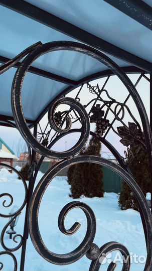 Мангал с крышей и подказанником