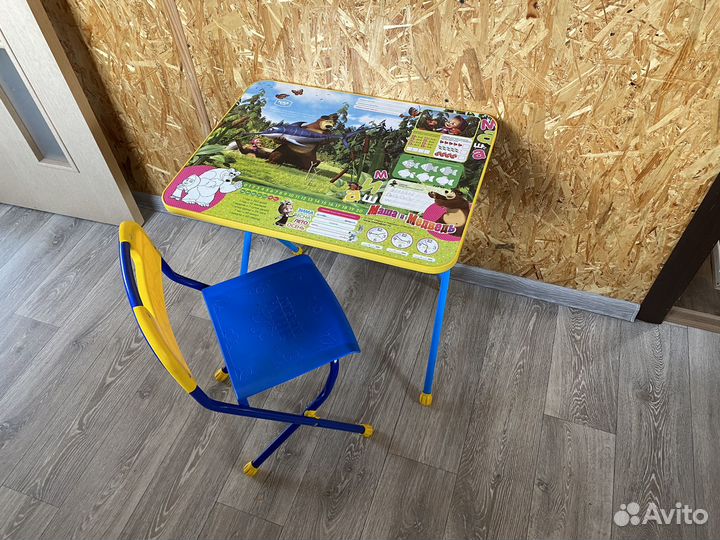 Детский стол и стул складные