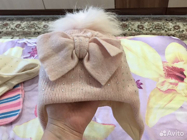 Шапка зимняя для девочки 54 56