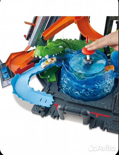 Трек хот вилс автомойка крокодил