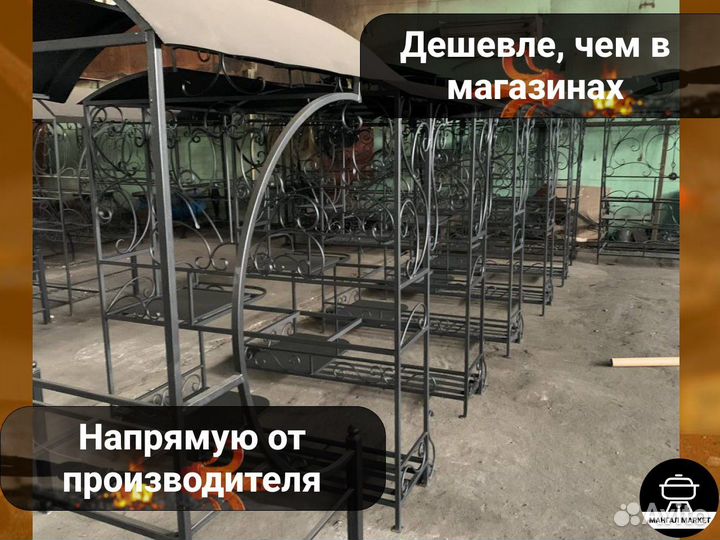 Мангал с крышей от производителя