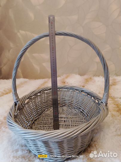 Корзина плетеная для грибов большая
