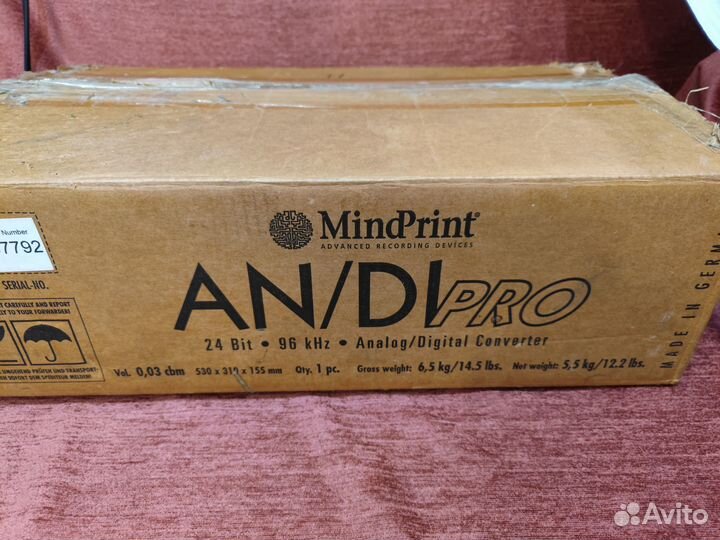 Предусилитель ацп Mindprint AN/DI pro