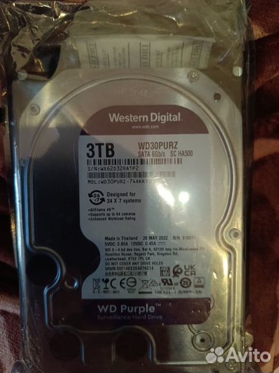 Жесткий диск 3тб Western Digital 30 purz