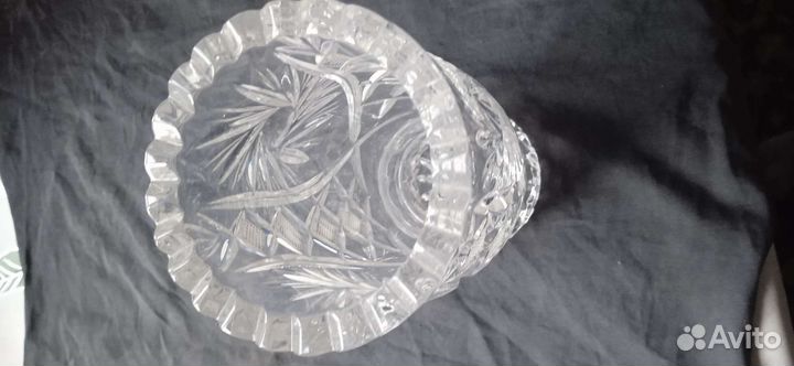 Ваза хрустальная