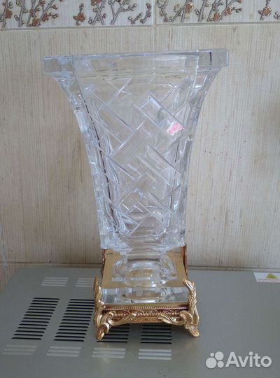 Хрустальная ваза (италия) Metal bi