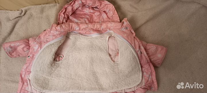 Зимний костюм для девочки 86 92