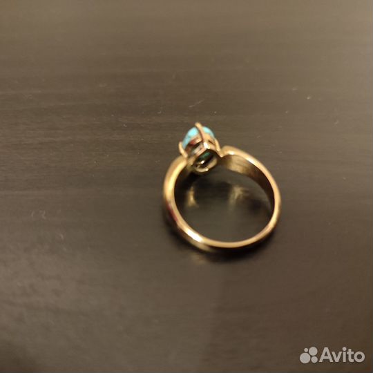 Кольцо с покрытием золото