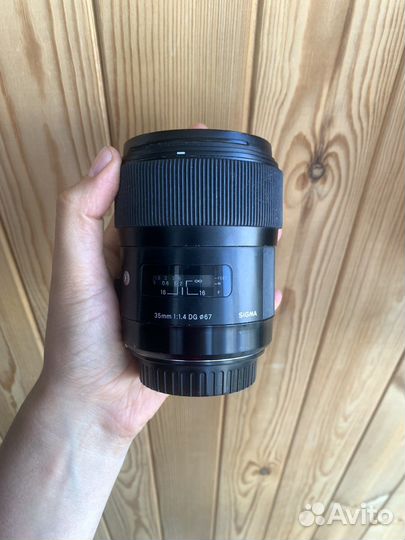 Объектив sigma 35 mm 1 4 canon