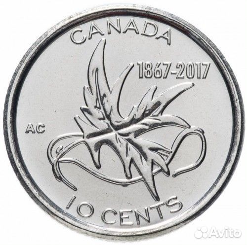 Канада юбилейные и обычные монеты 10, 5, 1 цент