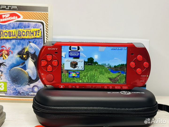 Sony PSP 3008 Red 64Gb(Big pack,3102 игры)
