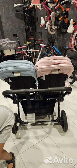 Коляска для двойни 2в1 Bugaboo Donkey 5 Twin black