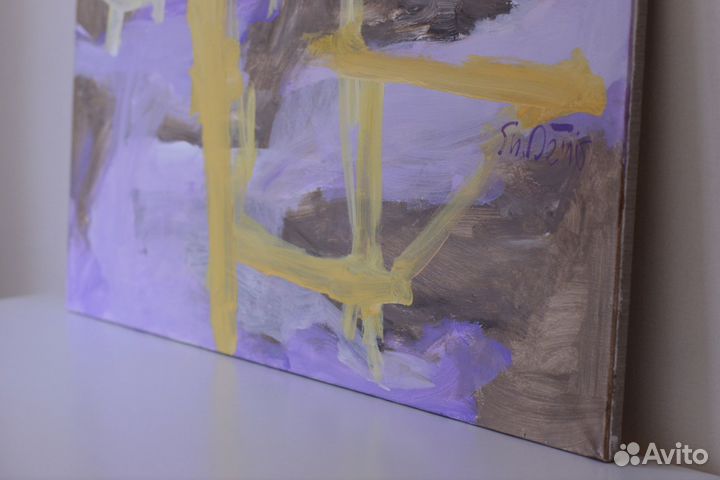 Картина 100 х 70 х 2 Холст Абстракция Минимализм