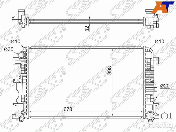 Радиатор mercedes sprinter 05, mercedes sprinter 0