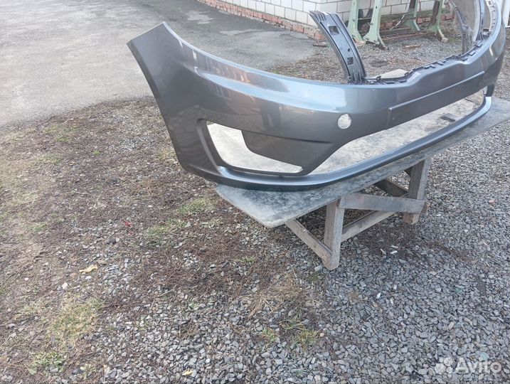 Бампер передний kia rio 3 цвет мокрый асфальт