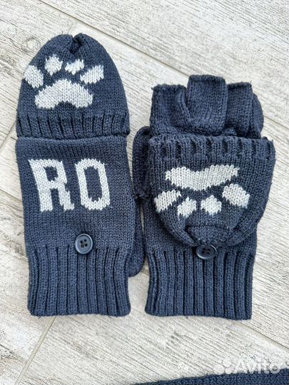 Комплект Zara шапка, шарф и печатки