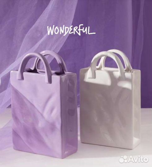 Ваза для цветов сумочка