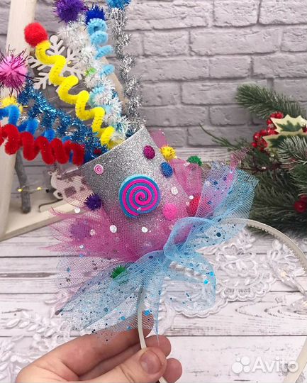 Ободок хлопушка