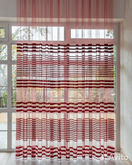 Тюль на люверсах на окна пошив