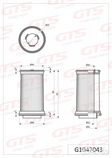 Картридж фильтра AdBlue renault 7421574991