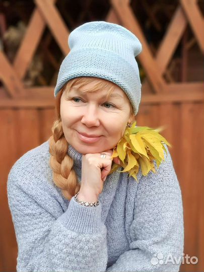 Вязаная шапка бини