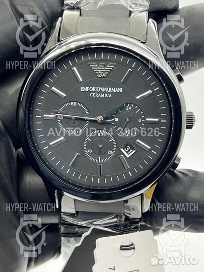 Часы Emporio Armani Ceramica Chronograph 47mm AR14
