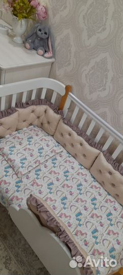 Бортики комплект в кроватку хэппи беби