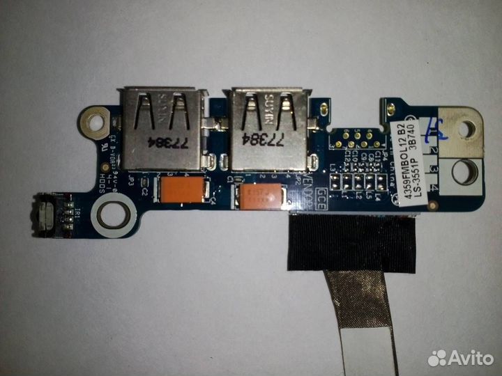 Плата с USB портами Acer Aspire 7520