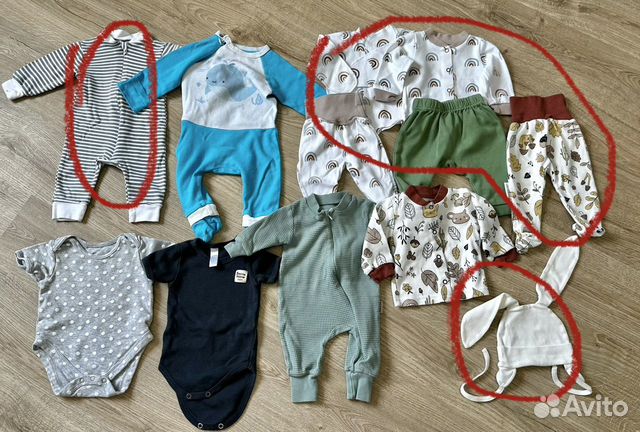 Пакет одежды на новорожденного 56-62 объявление продам