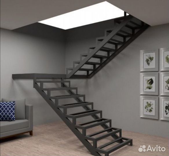 Лестницы на металлокаркасе