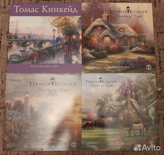 Календари с пейзажами (Thomas Kinkade и др.)