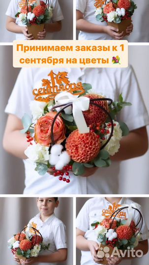 Тренд подсолнухи Цветы, шары, букеты и коробочки