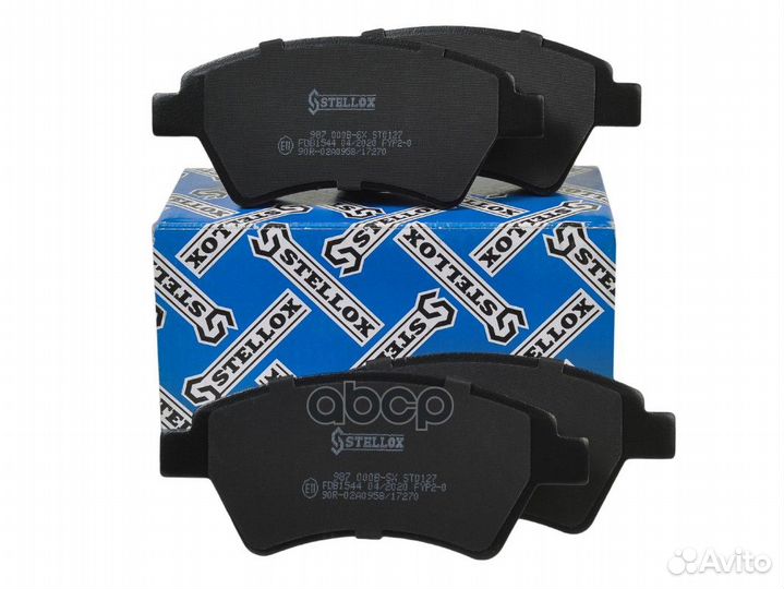 987 000B-SX колодки дисковые п. с антискр. пл