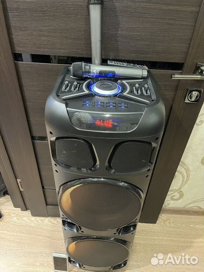 Колонка 1300w портативная с караоке