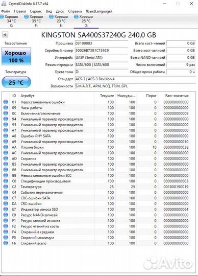 SSD диски 2.5 SATA