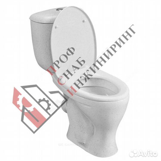 Унитаз-компакт косой выпуск нижний подвод с армату