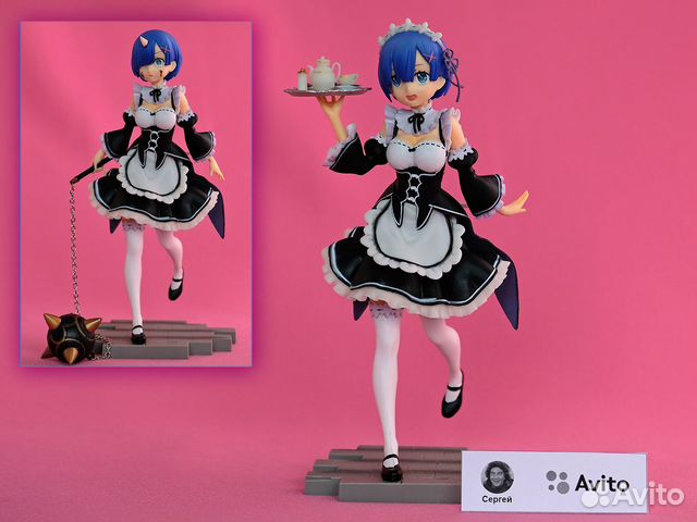 Аниме фигурка 1/7 Рем Rem (Re:Zero) 22см