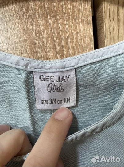 Джинсовый сарафан для девочки 104