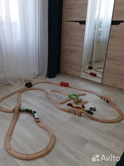 Деревянная железная дорога икеа
