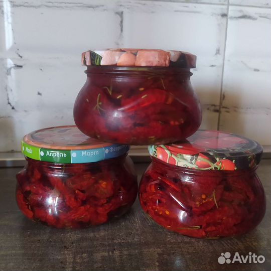 Вяленые помидоры, фруктовые и овощные чипсы фрипсы