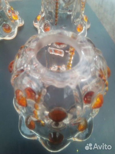 Винтажные стеклянные плафоны