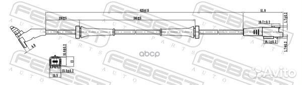 Датчик ABS передний 25606004 Febest