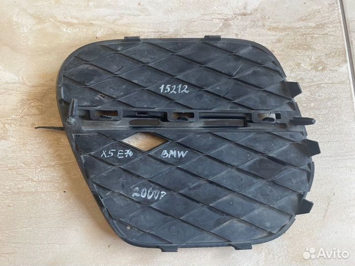Решетка в бампер правая Bmw X 5 E 70 С 2010 По