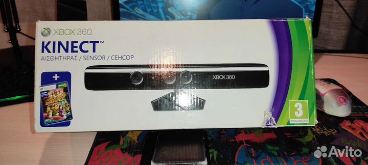 Игровая консоль xbox 360 прошитая + kinect + игры