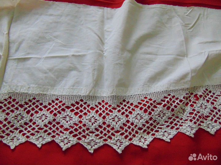 Подзоры с кружевом.Ручная работа. Винтаж