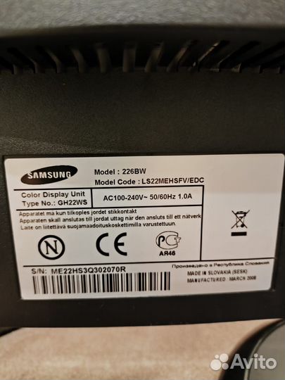 Монитор для компьютера 22 дюйма бу