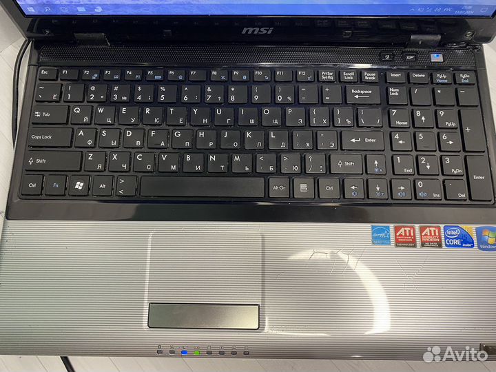 Ноутбук MSI с процессором i5