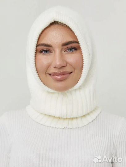 Шапка капор женская капюшон теплый